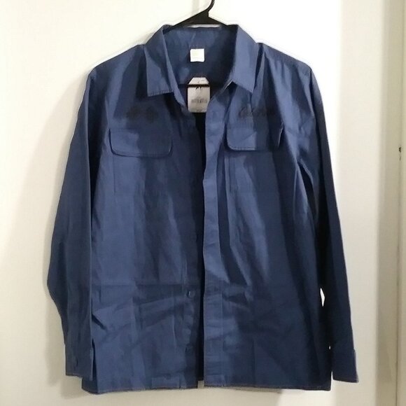 Crazy 8 Cali Auto Service & Parts Longsleeve Button Down Shirt - Picture 1 of 13
